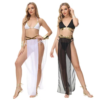 Възрастни жени, екзотичен Секси костюм на гръцката богиня на Хелоуин, Парти, cosplay, египетска кралица Клеопатра, костюмиран