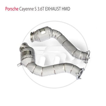 Выпускная система HMD Високопроизводителния канализация тръба за Porsche Cayenne S GTS 3,6 T с каталитичен конвертор