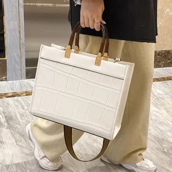 Дамски чанти с каменен модел, дамски чанти-месинджър през рамо, големи портмонета и чанти Bolsa Feminina, луксозни дизайнерски
