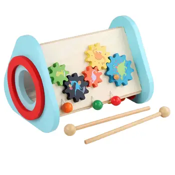 Детски музикални инструменти играчка от трайни дърво образователни играчки Цветни дървени ударни инструменти играчка за деца подаръци за рожден ден