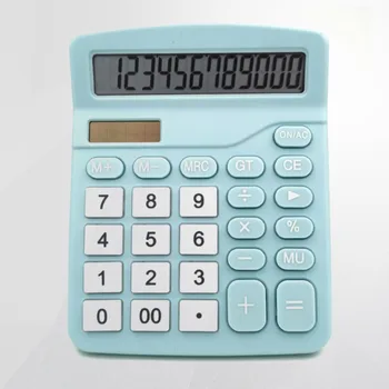 Дисплей от 12 цифри Едър шрифт за счетоводни цели Електронен калкулатор Calculadora преброяване машина