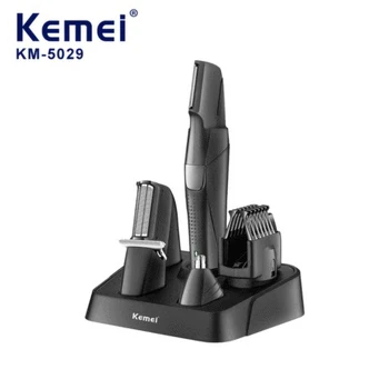 Електрическа машина за подстригване на коса Kemei, богат на функции акумулаторна, Km-5029, моющаяся за тялото, универсален комплект за подстригване