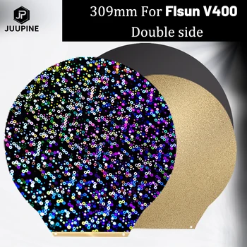 За Flsun V400 3D Принтер Монтаж на Чиния Кръгла с Диаметър 309 Канава PEI/Лъскав PEY Магнитен Пружинни Стоманени Гъвкав Лист PEY PEI