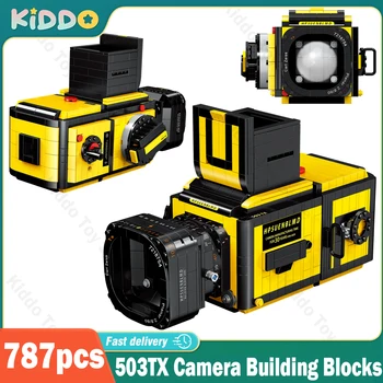 Играчката градивни елементи за цифров фотоапарат 503TX, модел тухли за фотоапарати, творчески играчки, детски коледни подаръци, 787 бр., блокове, детски подаръци