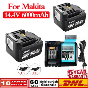 Използва се за литиево-йонна батерия Makita 14,4 V 6.0 А BL1430B 1460B 1415194066-BDF440RFEBTD 130FWLXT 20B1415194558-0194559-Батерия
