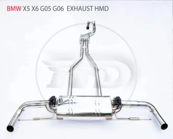Изпускателна система от неръждаема стомана HMD са подходящи за BMW X5 X6 G05 G06 модифицирани кола електронен клапан аксесоари за ауспуси