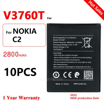 Истински Акумулаторна Батерия V3760T За Nokia C2 2020 TA-1204 TA1204, работа на смени Батерията на Мобилния телефон V3760T Batteria + Песен-код
