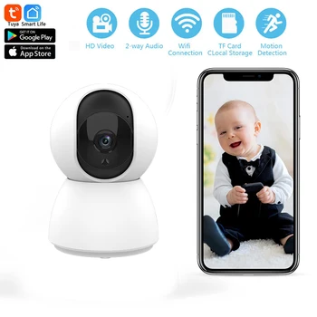 Камера, Wi-Fi, домашна камера за сигурност, безжично наблюдение в помещението, автоматично следене на камери за наблюдение на домашно сигурността на човека