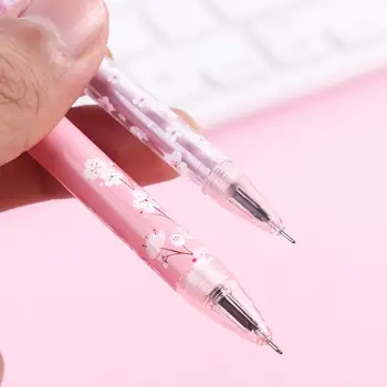 Канцеларски материали Kawaii 0,5 мм, сезон Сакуры, корейската студентски подарък химикалка за подпис, писалка за писане, гел химикалки с цветен модел сакуры