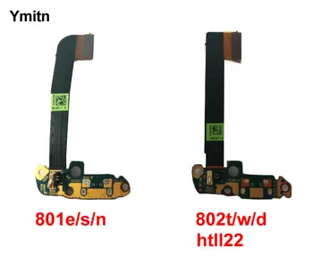 Корпус Ymitn Оригинален Нов За HTC ONE M7 801 s/e/n 802t/d/w Порт за зареждане USB Конектор Гъвкав Кабел С микрофон, Безплатна доставка