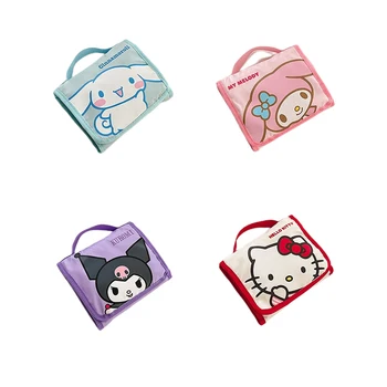 Косметичка Sanrio Hello Kitty Kuromi My Melody, по-голямата голям косметичка за грим в кавайном стил, скъпа чанта за съхранение, преносима, с принтом, подарък за момичета