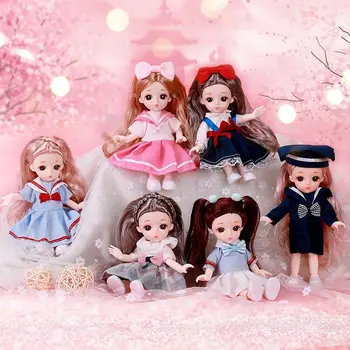 Кукла, модерна детска кукла, студентски форма, подарък за рожден ден, фигурки, играчки, кукла с покет суставом, 1/12, кукла BJD, мини-кукли BJD