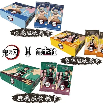 Кутия за карти Demon Slayer, колекция хоби, Tcg, която свири в едно аниме, рядка карта, фигурки Kimetsu No Yaiba за детска подарък играчка