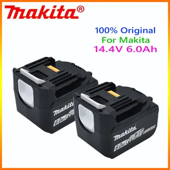 Литиево-йонна батерия 14,4 V Makita 6.0 Ah BL1460 за Makita BL1430 BL1440 BL1450 BL1415 194066-1 194065-3 194558-0 Акумулаторни електрически Инструменти