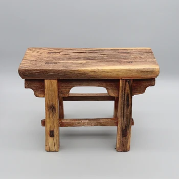 Малка табуретка с дърворезба, китайски антики, един стол в стил от епохата на Мин, табуретка с врезными и шипастыми съединения