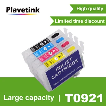 Мастилницата Plavetink T0921 За принтер Epson 92 92N Stylus T26 T27 TX106 TX109 TX117 TX119 C51 C91 CX4300