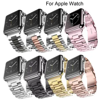 Метална каишка от неръждаема стомана за Apple Watch 40 мм 44 мм 38 мм 42 мм модерен каишка за Apple Watch серия 7 6 5 4 3 2 1 Гривна за часа