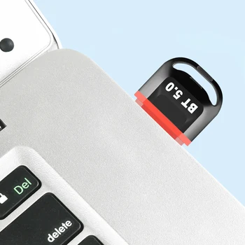 Мини безжичен USB адаптер, съвместим с Bluetooth, 5.3 USB адаптер, приемник-предавател, за мобилен телефон / компютър / игрален контролер