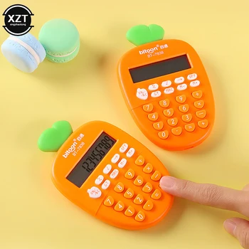 Мини-калкулатори, кавайный офис калкулатор, научен за деца, сладък джобен офис, преносим детски размер, е-училище
