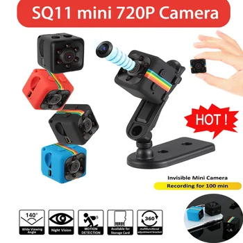 Мини камера SQ11 Cam 720P сензор за нощно виждане камера с Вграден микрофон микро-и видеокамера DVR DV записващо устройство движение на видеокамера