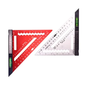 Многофункционален квадратен каишка Хоризонтална дървообработваща 7-инчов триъгълна линия на инструмента за чертане Сам дърводелски работи дълбочина Измерение