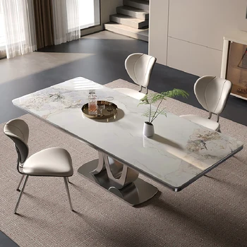 Модерен кухненски плот Мрамор конзола Nordic Луксозни маси Мобилни многофункционални Mesas De Jantar Мебели за дома