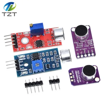 Модул аудио сензор TZT сензор за контрол на звука MAX4466 MAX9814 превключвател за откриване на свирка преминете микрофон, усилвател За Arduino