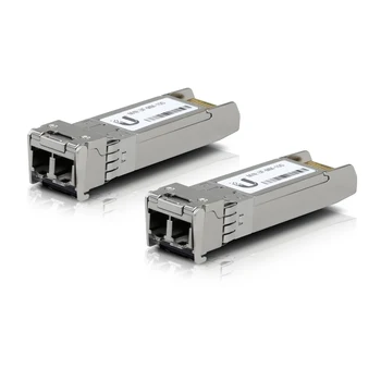 Модули UBIQUITI UF-MM-10G SFP+ и кабели за 300 М, 10 Gbit/s, модули UFiber и многорежимные връзки влакна кабели LC, 2 комплекта