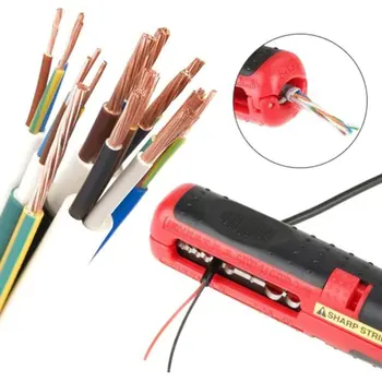 Нов многофункционален скоба за коаксиален кабел, метална дръжка, нож за отстраняване на бои, ръчни клещи, инструмент за източване кабел, клещи, инструмент за демонтаж на