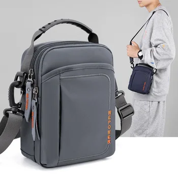 Нова мъжки Външната Наклонена чанта BaoHu на едно рамо, многофункционална чанта за носене на Колан, Пътна опаковка, Джобове за мобилен телефон