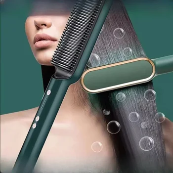 Ново Изправяне Anion Hair Pro 3 В 1, Четка, Сешоар, Плоска Плоча и устройство за моделиране на резба Bivolt Enviar Cor Aleatória