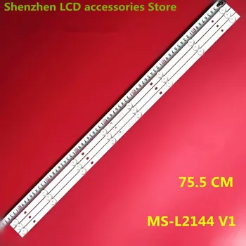 Новост за MC-39A4210 MS-L2144 V1 MS-T385-2835-03A 75,5 см 8LED 100% нова светодиодна лента с подсветка
