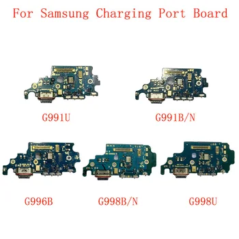 Оригинален USB Порт за Зареждане Конектор Заплата резервни Части Flex За Samsung S21 G991B S21Plus G996B G996U S21Ultra G998B Резервни Части