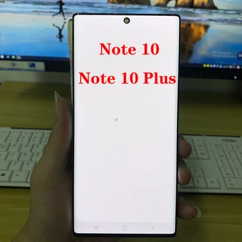 Оригинален С Рамка N975F LCD дисплей За Samsung Galaxy Note 10 Дисплей Сензорен Екран Note 10 SM Plus-N975F N970F LCD сензорен Екран