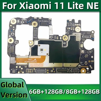 Оригиналната Разблокированная дънна Платка PCB Модул За Xiaomi Mi 11 Lite NE 128 GB 5G дънна Платка дънната платка Глобална MIUI OS Snapdragon 778G