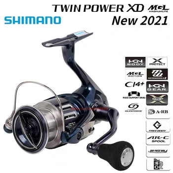 Оригиналната Риболовна Макара Shimano 2021 TWIN POWER XD за морски риболов C3000XG 4000XG 4000PG 4000HG C5000XG Endurance Wheel Произведено в Япония