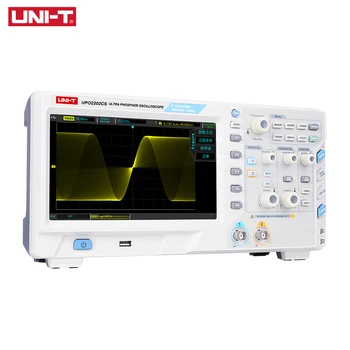 Осцилоскоп UNIT UPO2202CS с ультрафосфорным осциллографом, 2 канала, честотна лента 200 Mhz, честота на дискретизация 1 Hz/с, USB връзка