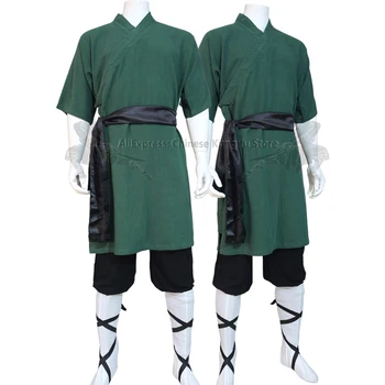Плътен памук костюм шаолиньского кунг-фу, униформи за бойните изкуства, Тай-чи, дрехи ушу уин Чун, персонално обслужване, 10 цвята
