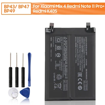 Преносимото Батерия BP43 За Xiaomi Mix 4 BP47 За Redmi Note 11 Pro + BP49 За Redmi K40S Батерии за мобилни телефони 4500 mah