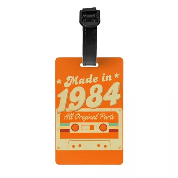 Произведено през 1984 г., багажная виси етикет с имената на карта, подарък касетка от 36-ти рожден ден, годишнина, защитно покритие, идентификация етикет за пътна чанта куфар