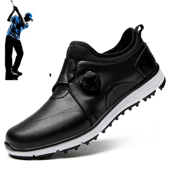 Професионални обувки за голф, комфортна за улицата, устойчива на плъзгане, ежедневни, спортни обувки, обувки за голф, за разходки, мъжки обувки за фитнес