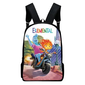 Раница Elemental 2023 от карикатура, училищна чанта, чанта за възрастни и деца, раница унисекс 2023, всекидневни раница в стил харадзюку, чанти
