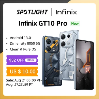 [Световна премиера] Infinix GT 10 pro Dimensity 8050 5G 108 MP 5000 ма 45 W SuperCharge 6,67 