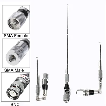 Скалируемо 118-136 Mhz Штыревая Телескопична Антена Airband SMA Male/SMA Female/BNC за Многократна Употреба за Двустранния Самолетно радио