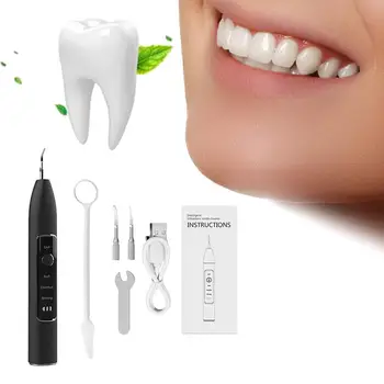 Средство за почистване на зъбите, 3 режима на работа, преносим с led осветление, професионална защита от изключване, инструмент за премахване на зъбен камък, за начинаещи домашни пътуване