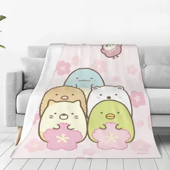 Сумикко Гураши, розово сладко аниме-одеяла, флисовое аниме за деца, супер мек юрган за спалня, разтегателен диван, килим,