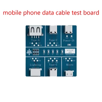 Тестова Платка USB кабел Type-C/A/Micro/Lightning За iPhone Huawei Samsung Xiaomi OPPO Moto Lenovo Vivo Такса за Откриване на кабел за предаване на данни
