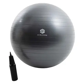 топка за баланс на 65 см, помпа, нескользящий топка за стабилност