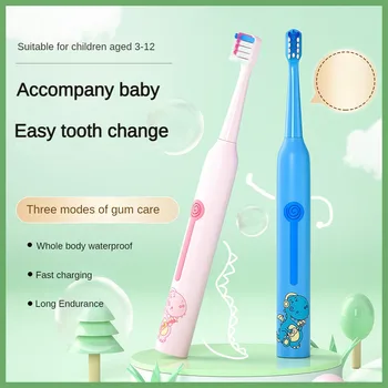 Умна електрическа четка за зъби Mijia, водоустойчив домакински избелваща четка за зъби, неперезаряжаемая мека четка за зъби, продукти за лична хигиена за деца
