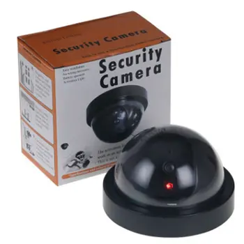 Фалшива куполна камера-манекен, имитирующая камера за вътрешно и външно наблюдение, имитирующая камера за домашна сигурност, led монитори